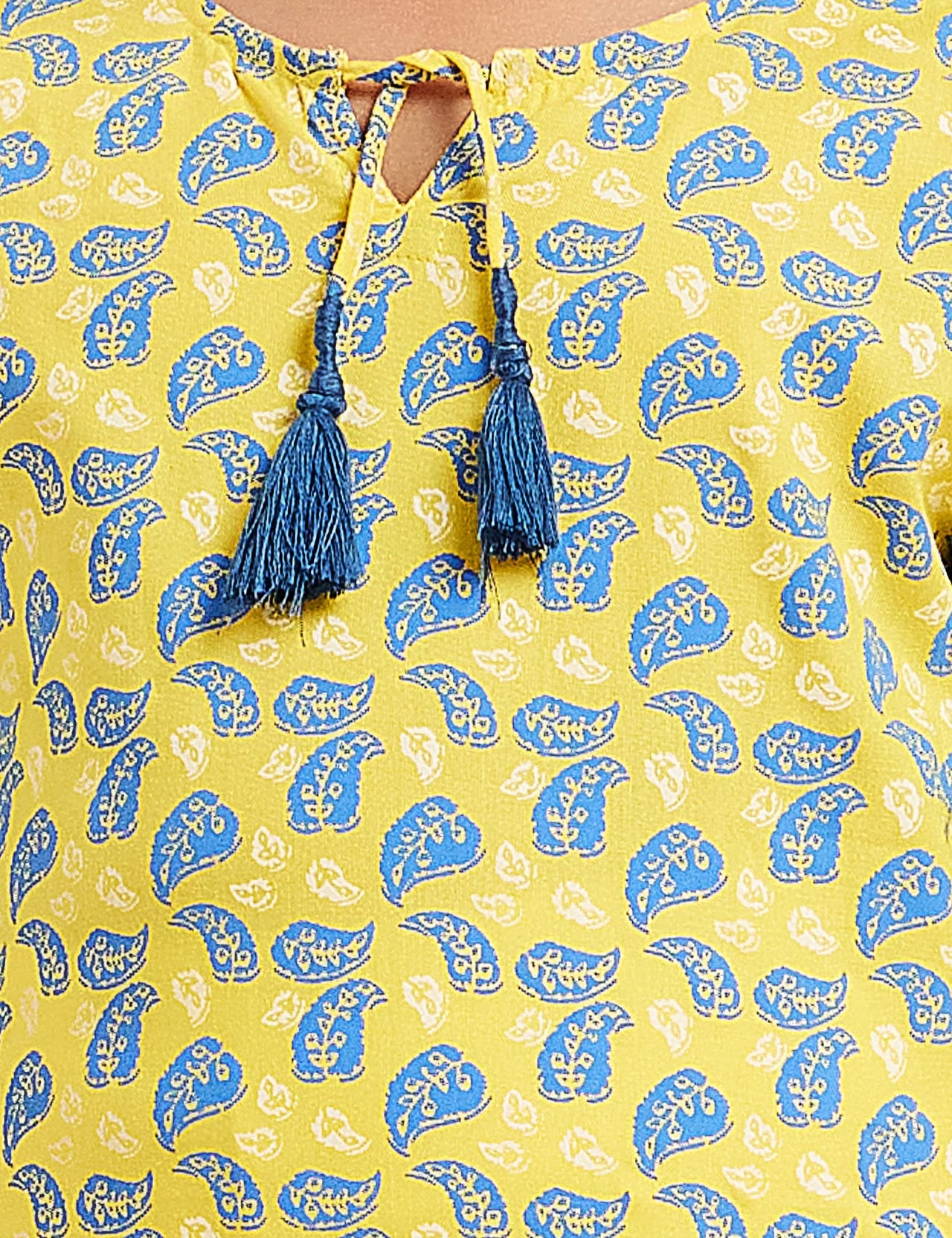 Amazon Brand - Jam & Honey Girl's  Cotton Regular Short Kurti PEACH 2 2 Years-3 Years