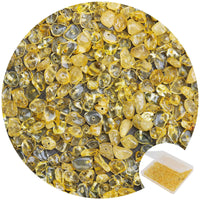456 PCs Natural Chip Stone Beads, 5-8mm Irregular Multicolor Gemstones Loose Crystal Healing Citrine Rocks with Hole for Jewelry Making DIY Crafts
