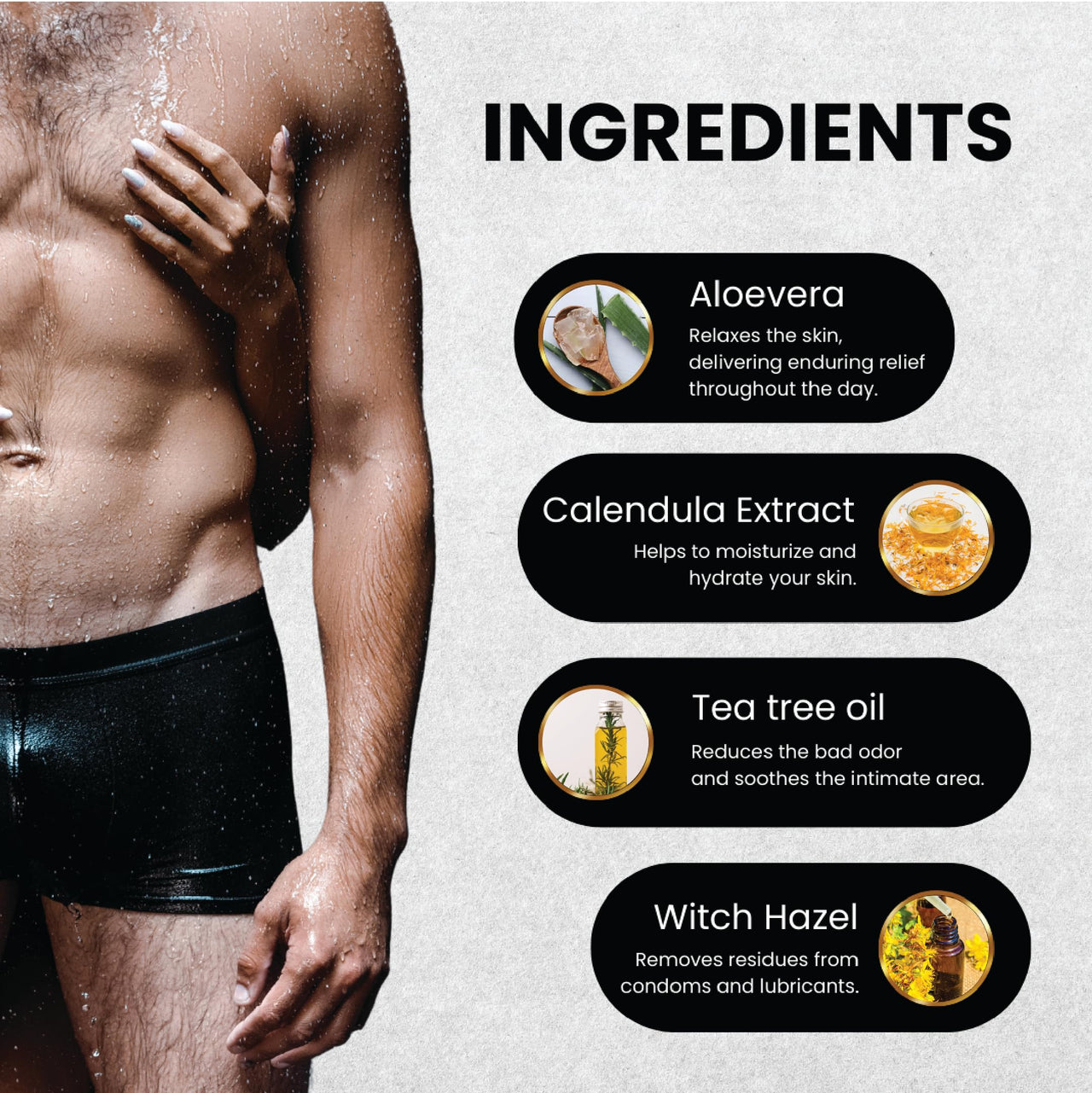 Skin Elements Men's Intimate Wash JUMBO Pack | with Refill | For 180 Days | 420 ml | pH Balanced Hygiene Foaming Wash | Prevents Bad Odor and Irritation| with Tea Tree Oil | Super Saver Pack |