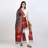 KAPAAHA Women's  Woven Silk Blend Patola Dupatta/Chunni