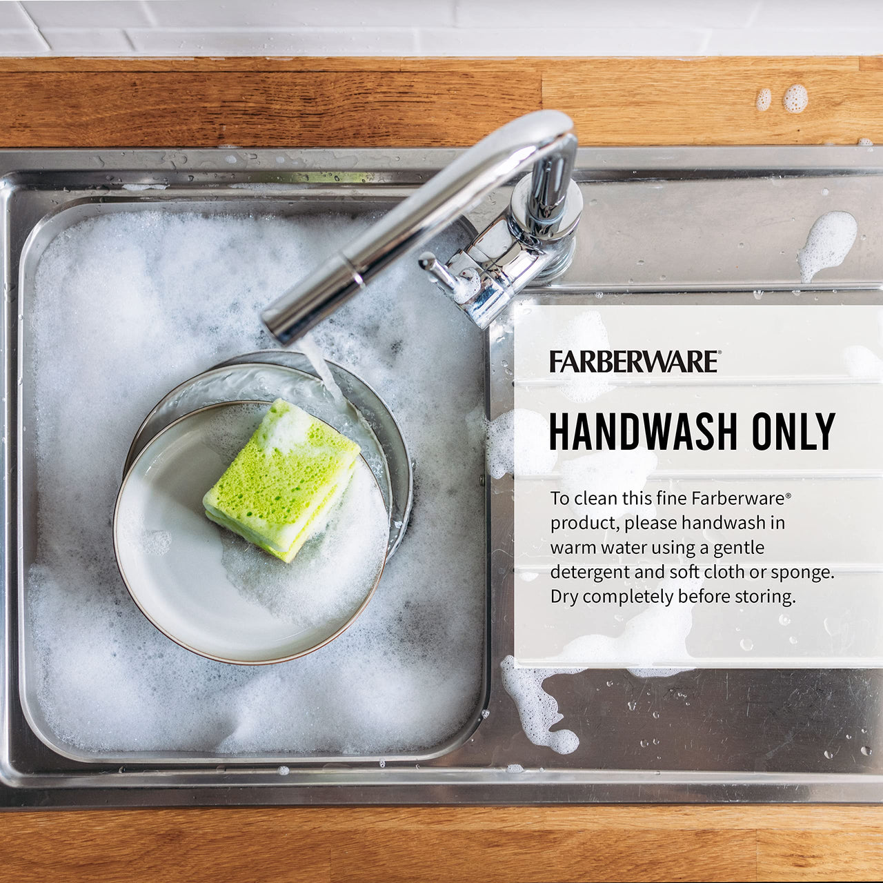 Farberware Edgekeeper 7-Inch Santoku Knife with Self-Sharpening Blade Cover, High Carbon-Stainless Steel Kitchen Knife with Ergonomic Handle, Razor-Sharp Knife, Black