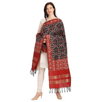 KAPAAHA Women's  Woven Design Silk Blend Dupatta Free Size