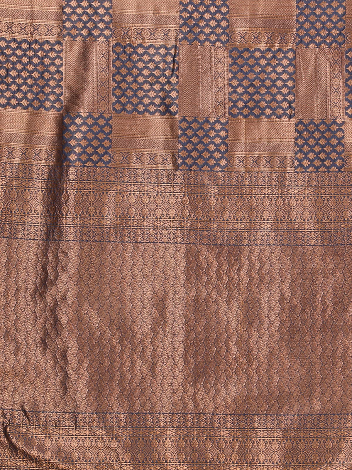 Satrani Women's Jacquard Poly Silk Saree With Unstitched Blouse Piece