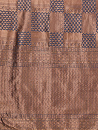 Satrani Women's Jacquard Poly Silk Saree With Unstitched Blouse Piece