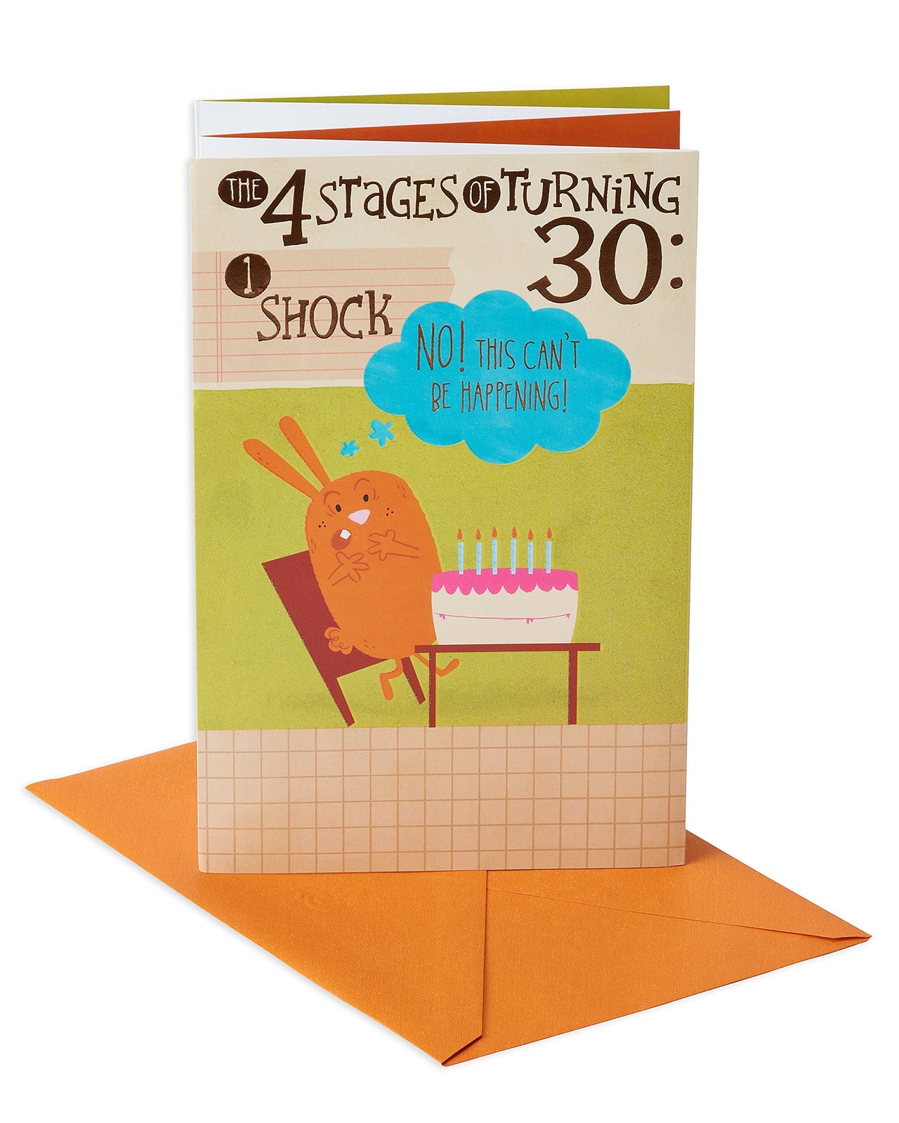 American Greetings Funny 30th Birthday Card (Four Stages) Four Stages 30th Birthday Card