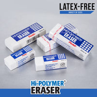 Pentel Hi-Polymer Eraser, Jumbo Size 12 pack(ZEH-20)
