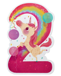 American Greetings 2nd Birthday Card (Unicorn)