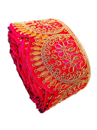 CARTZEYE Embroidery Heavy Work Trim Lace Border for Saree, Kurti, Dresses, Bandhani, Lehenga, Decorative Ribbon