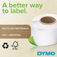 DYMO LW Durable Industrial Labels for LabelWriter Label Printers, White Poly, 1 x 1, 2 Rolls of 850 (1933083)