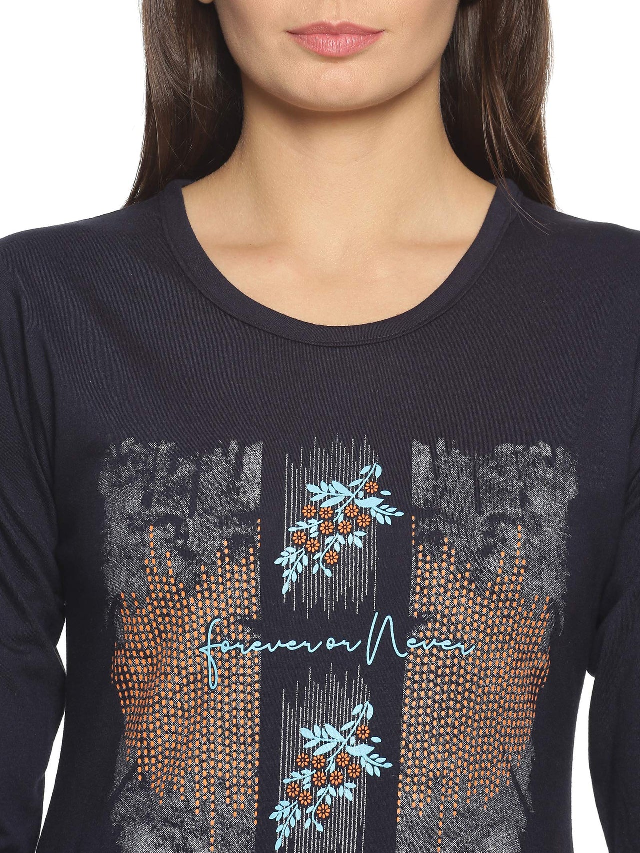 In Love Women's  Long Knee Length Night Wear Tshirts