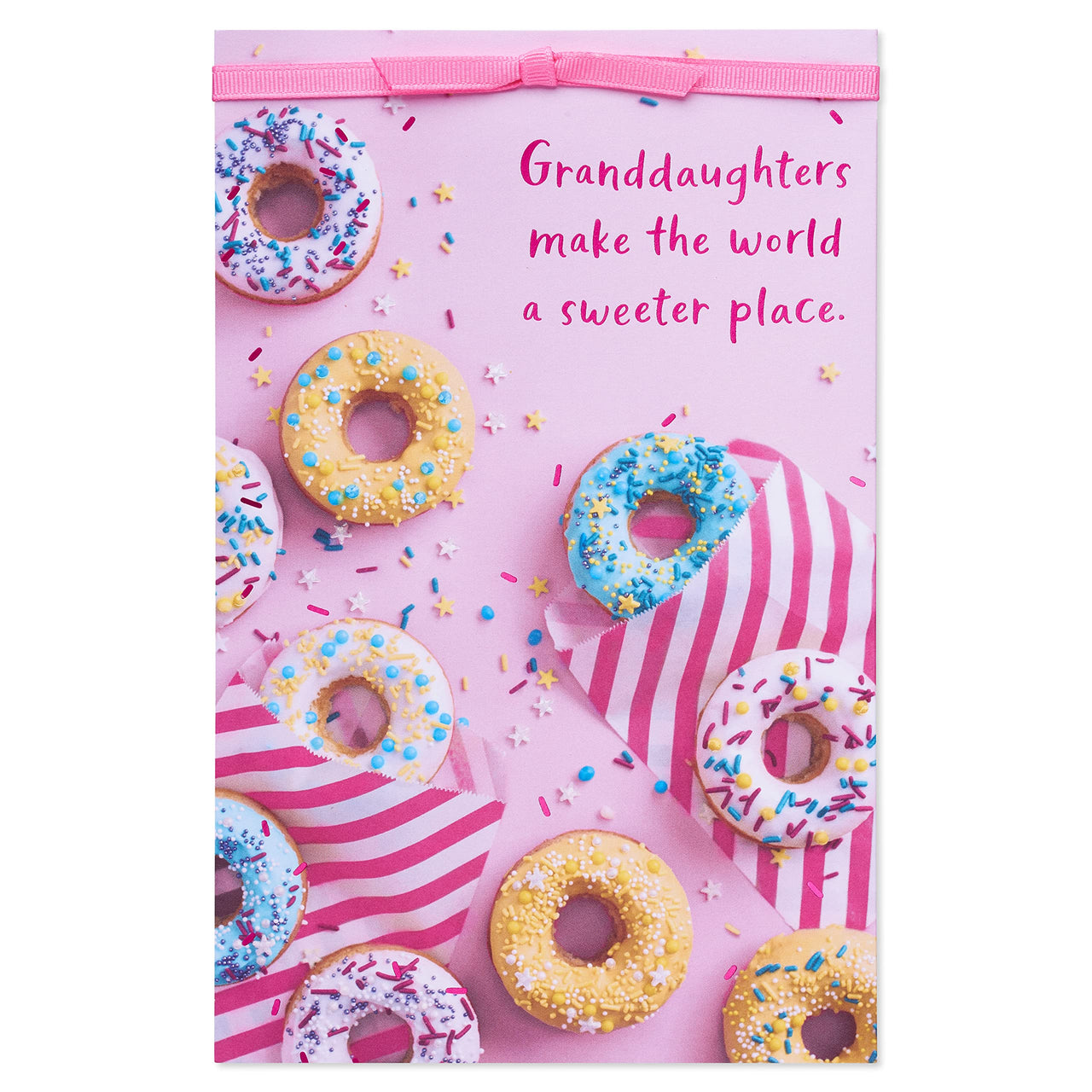 American Greetings Birthday Card for Granddaughter (Feeling So Lucky) Sprinkle Donut Photo