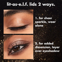 e.l.f. Fine As Fleck Glitter Eyeshadow, Long-Lasting Sheer Eye Makeup With A Shimmer Finish, Soft, Smooth Formula, Vegan & Cruelty-Free, Straight Fire