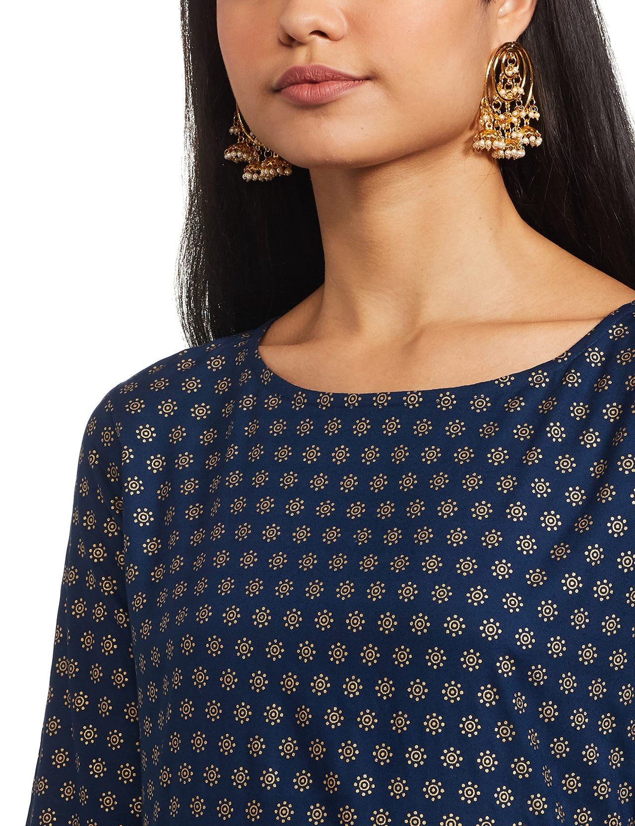 Amazon Brand - Tavasya Women Rayon Festive Kurti