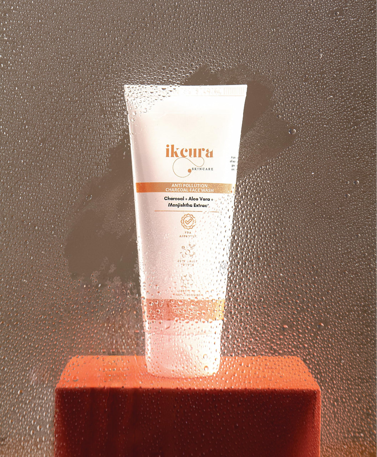 Ikcura Anti Pollution Charcoal Face Wash, Charcoal, Aloe Vera, Manjishtha Extract | Deep Cleansing, Moisturizing, Pollution Defense, Hydration Boost, 100ml