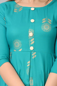 VASTRAMANIAA Women's  Rayon A-Line Kurta