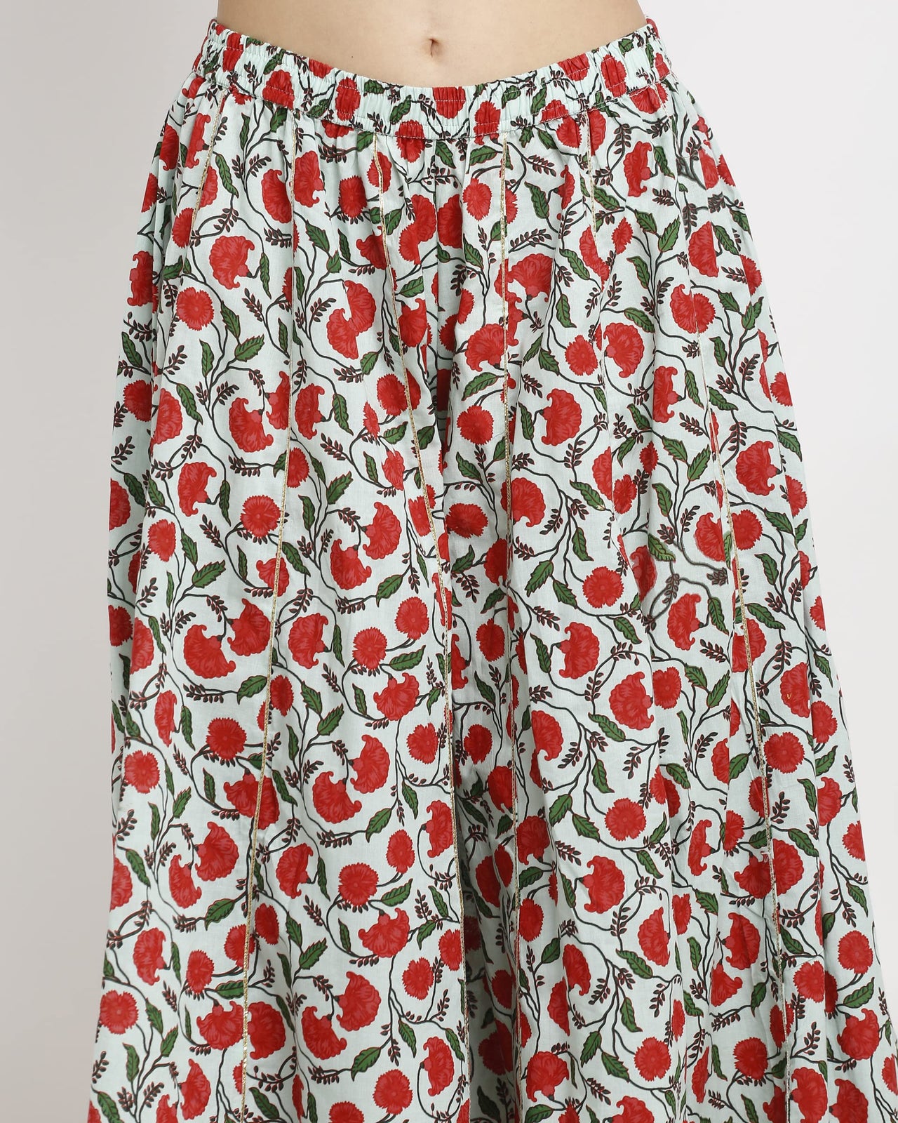 Rajnandini Women's  Pure Cambric Cotton Floral Printed Kurta Set With Dupatta