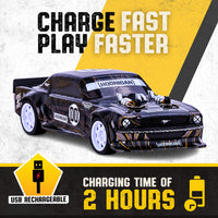 Flybar Hoonigan, Mustang Remote Control Car for Kids – RC Car, RC Cars, Race Car, 3.7V, 2.4 GHz, Detailed Replica Design, USB Rechargeable Battery Included, 1:32 Scale, 100 ft Range, 4 Mph