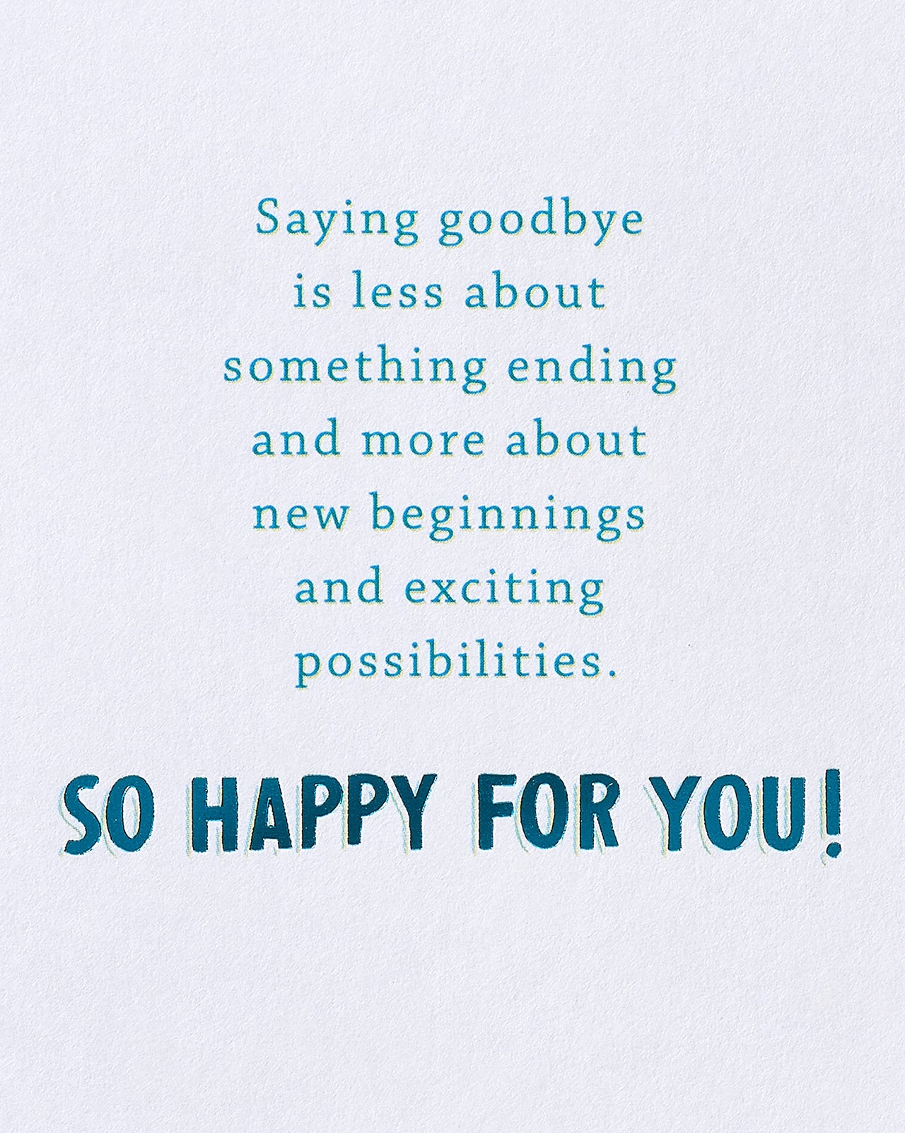 American Greetings Goodbye Card (Good Luck) Good Luck