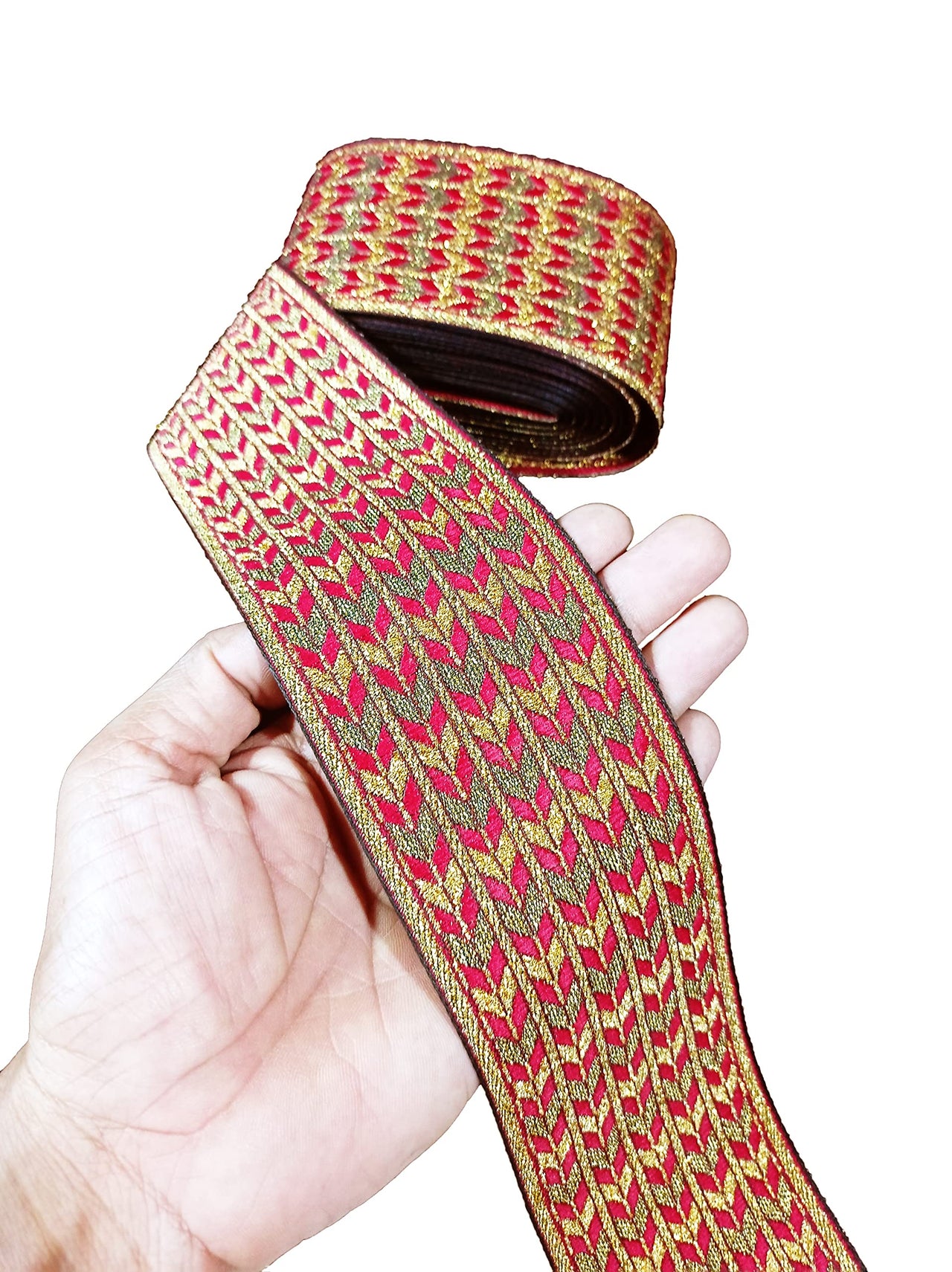 CARTZEYE Women's  Saree Falls Lace Border Reel Jacquard Woven Heavy Design Work for Saree, Kurti, Dresses, Bandhani, Lehenga, Decorative Ribbon