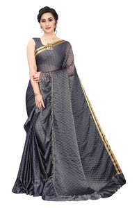 Anjaneya Sarees Women's  Georgette Saree With Blouse Piece