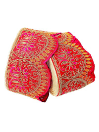 CARTZEYE Embroidery Heavy Work Trim Lace Border for Saree, Kurti, Dresses, Bandhani, Lehenga, Decorative Ribbon