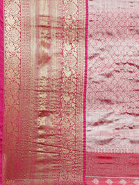 Pandadi Saree Women's  Arasi Soft Tissue Banarasi Silk Dharmavaram Pattu Saree With Unstiched Blouse Piece