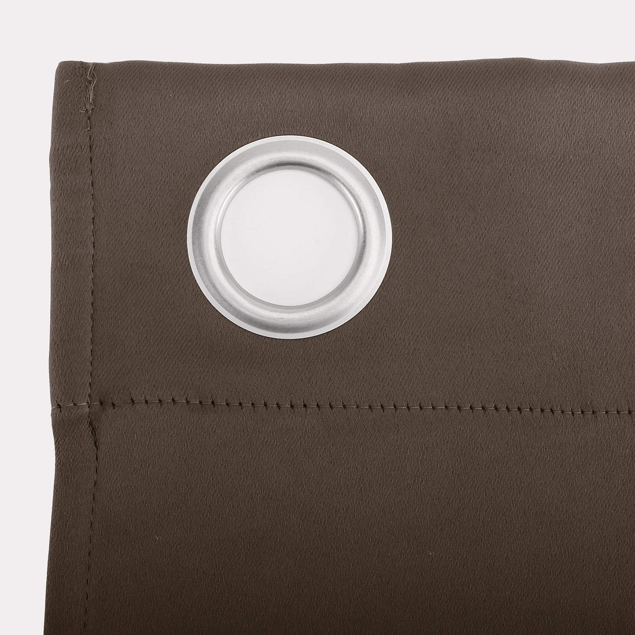 Sun Zero Easton Energy Saving Blackout Grommet Curtain Panel, 40" x 95", Cocoa Brown 40" x 95"