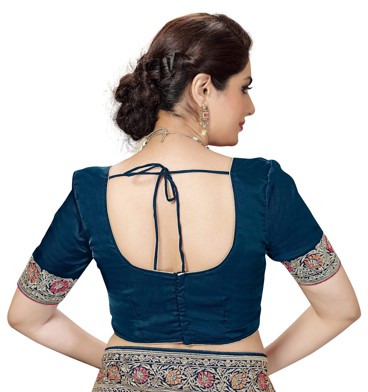 PANASH TRENDS Women's  Banarasi Barfi Silk Saree With Blouse Piece