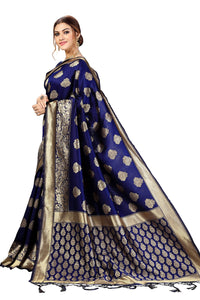 PANASH TRENDS Women's  Kanchipuram Banarasi Art Silk Saree with Blouse Piece