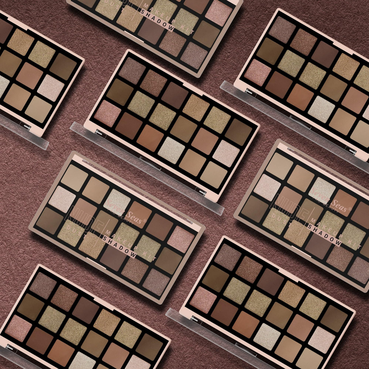 Seven Seas Nude Dust Eye Shadow Makeup Kit Matte & Shimmer Finish Eye Shadow Palette For Face Makeup (01, 48g)