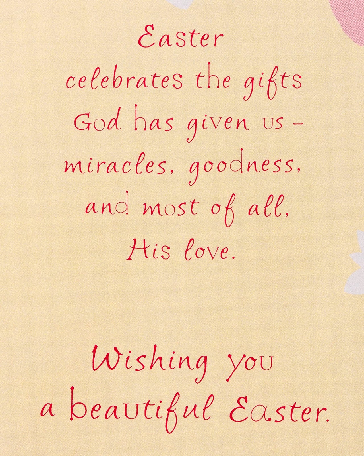 American Greetings Religious Easter Card (His Love) The Gifts of Gods