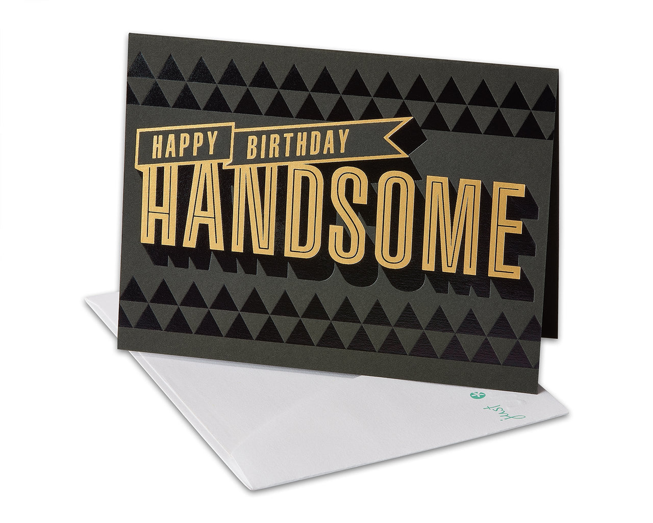 American Greetings Birthday Card for Him (Handsome) Dark Grey