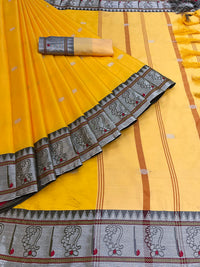 Regolith Designer Sarees for women banarasi silk saree with fancy saree Un-stitched blouse Pieces