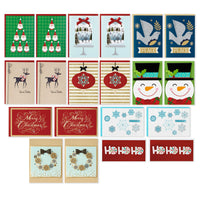 Hallmark Boxed Handmade Christmas Cards Assortment (Set of 20 Special Holiday Greeting Cards and Envelopes) (1XPX5639)
