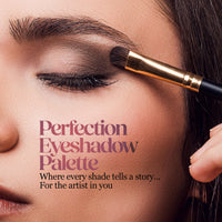 Hilary Rhoda Perfection Eyeshadow Palette | Highly Pigmented Eyeshadow Palette | Matte & Shimmer Finish | Long Lasting Eyeshadow for Women | Blendable Eyeshadow | 20.8g | 16 Shades (Shade 1)