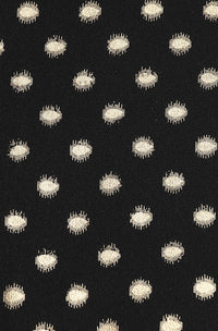 Janasya Women's  Black Poly Crepe Anarkali Kurta