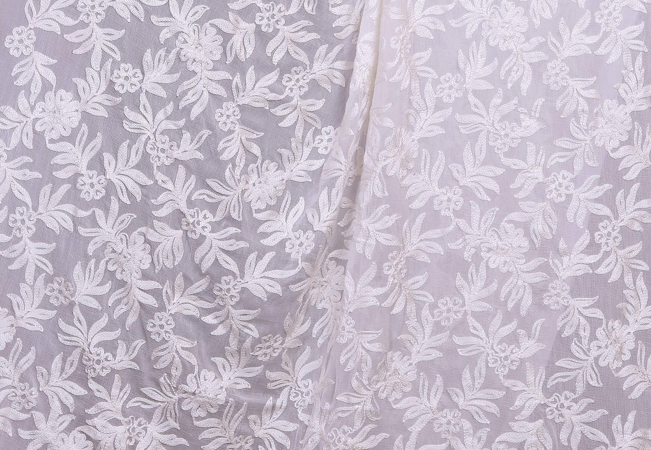 Akshar Llc Miss India Women's  Chiffon Dupatta With Goodembroidery Work