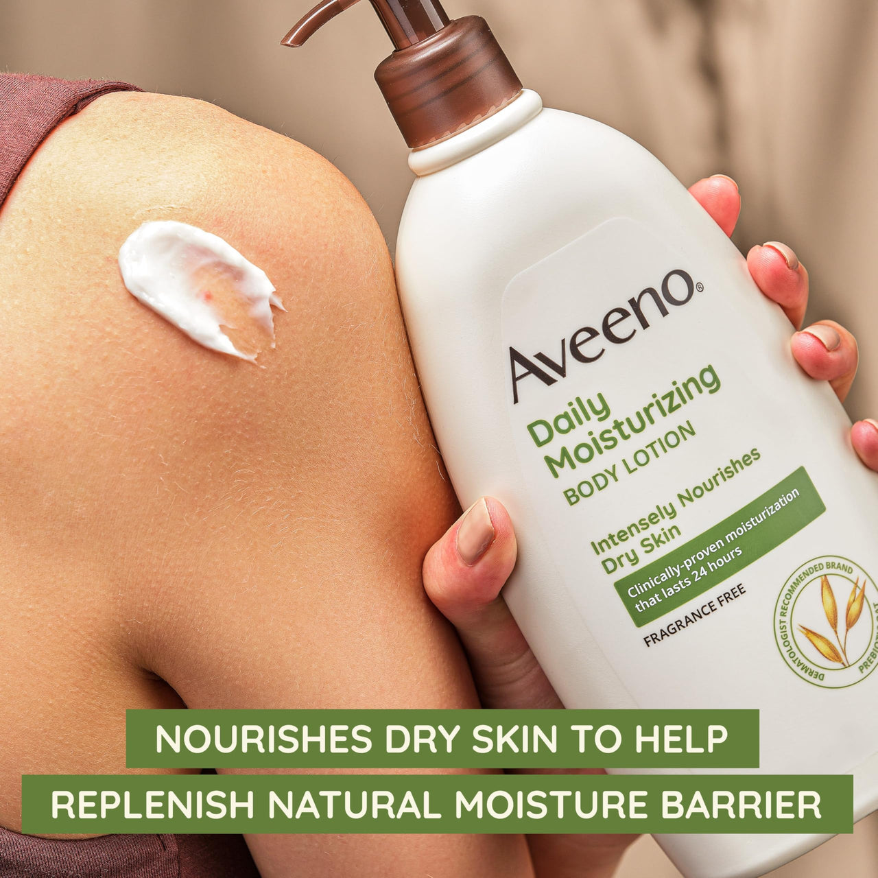 Aveeno Sheer Hydration Daily Moisturizing Lotion for Dry Skin with Soothing Oat, Lightweight, Fast-Absorbing & Fragrance-Free Intense Body Moisturizer, 18 fl. Oz, 530ml