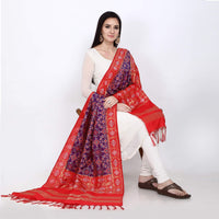 KAPAAHA Women's  Woven Design Silk Blend Dupatta Free Size