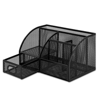 Basics Mesh Pen Holder and Organizer, Black, ‎9.1