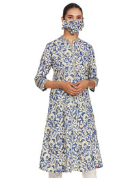 BIBA Women's  Cotton Regular Kurta