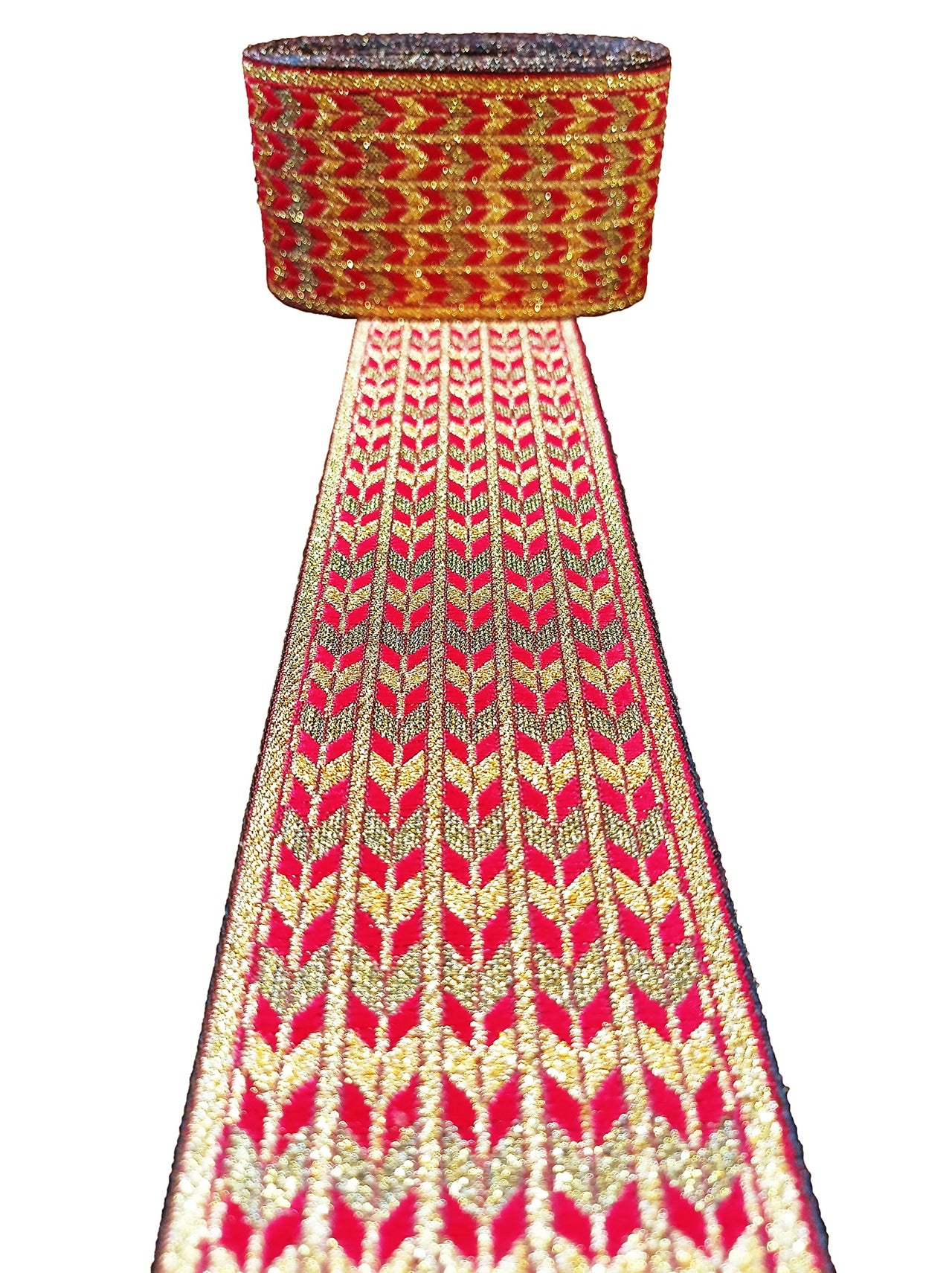 CARTZEYE Women's  Saree Falls Lace Border Reel Jacquard Woven Heavy Design Work for Saree, Kurti, Dresses, Bandhani, Lehenga, Decorative Ribbon