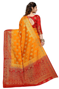 C J Enterprise Women's  Kanchipuam Pattu Pure Kanjivaram Silk Sarees For Wedding With Blouse Piece (perashooot paithani)