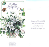 DaySpring - With Heartfelt Sympathy and Prayers - Nature's  Blessings By Marjolein Bastin - 4 Design Assortment with Scripture - 12 Boxed Cards & Envelopes (J3355)
