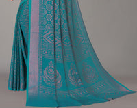 Winza Designer Women's  Chiffon Brasso Printed Saree with Blouse Piece (WDP Brasso Malini W)