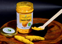 Orgrain India Organic Turmeric Powder 450g (Pack of 3 * 150g) with high Curcumin Content | Immunity Booster | Company-Owned Farmlands | Freshly Ground Haldi Powder | Lab Tested |