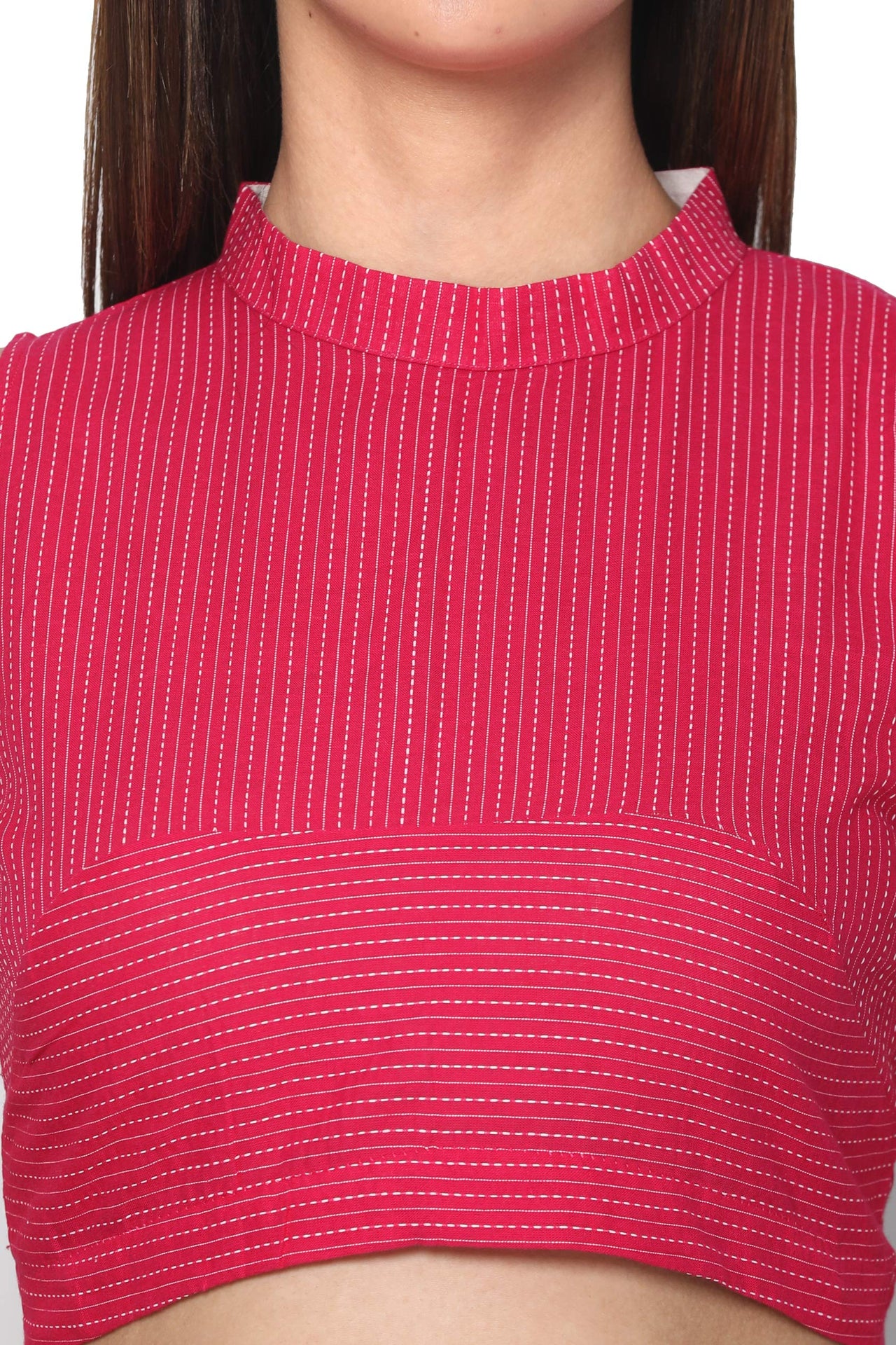 RENE Women's  Cotton Sleeveless Blouse