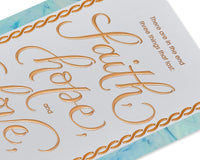 American Greetings Religious Sympathy Card (Faith, Hope, and Love) Faith, Hope, and Love