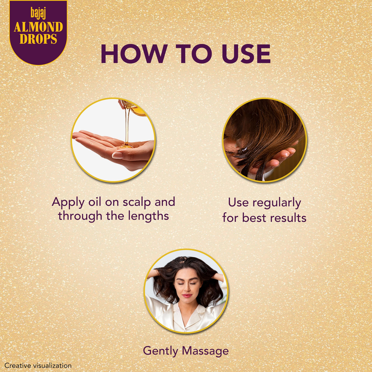 Bajaj Almond Drops Hair Oil, 625ml, Hair Oil, 6X Vitamin E, Almond Oil, Light and Non-Sticky, Hair Fall Control