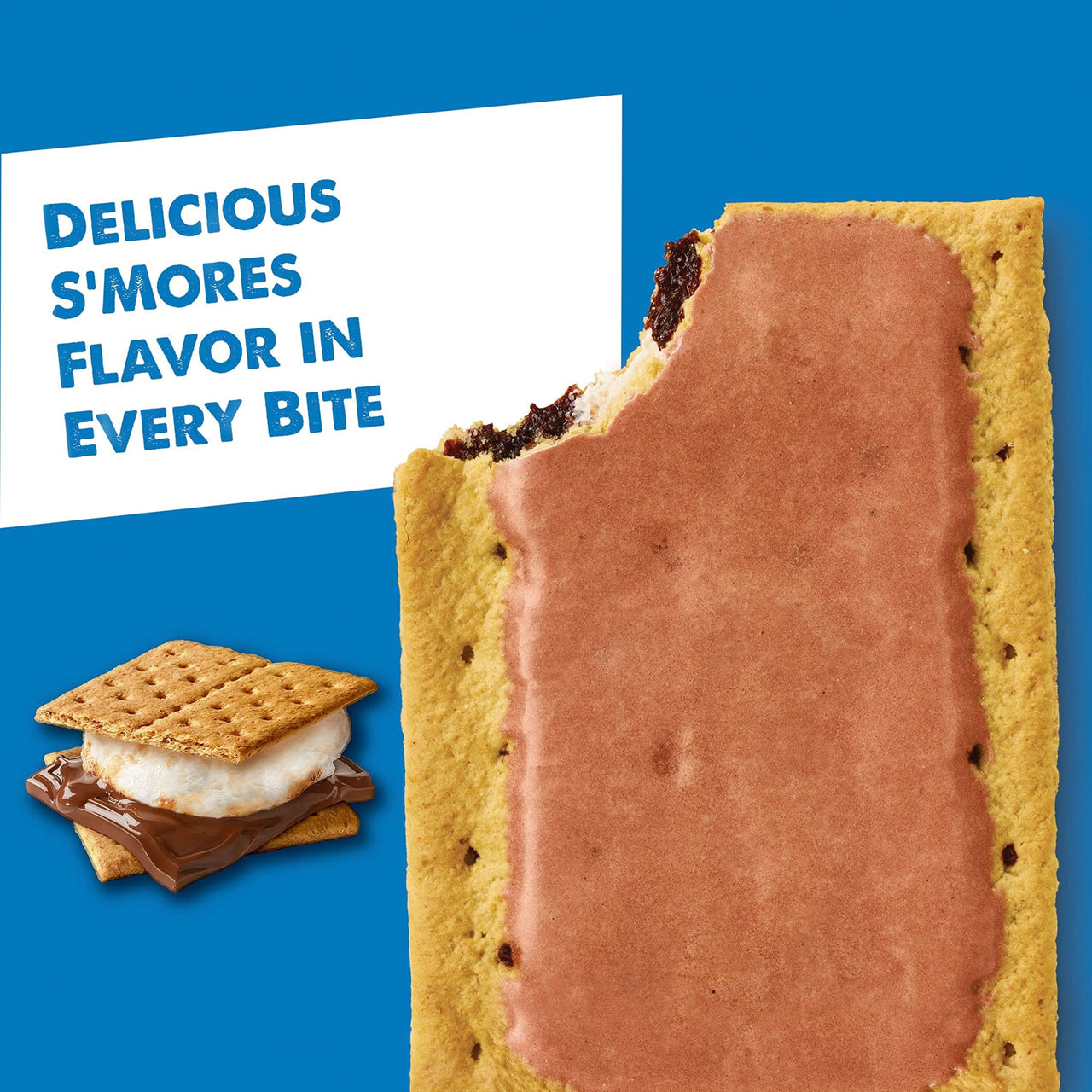 Pop-Tarts Toaster Pastries, Breakfast Foods, Kids Snacks, Frosted S'mores, 13.5oz Box (8 Pop-Tarts)